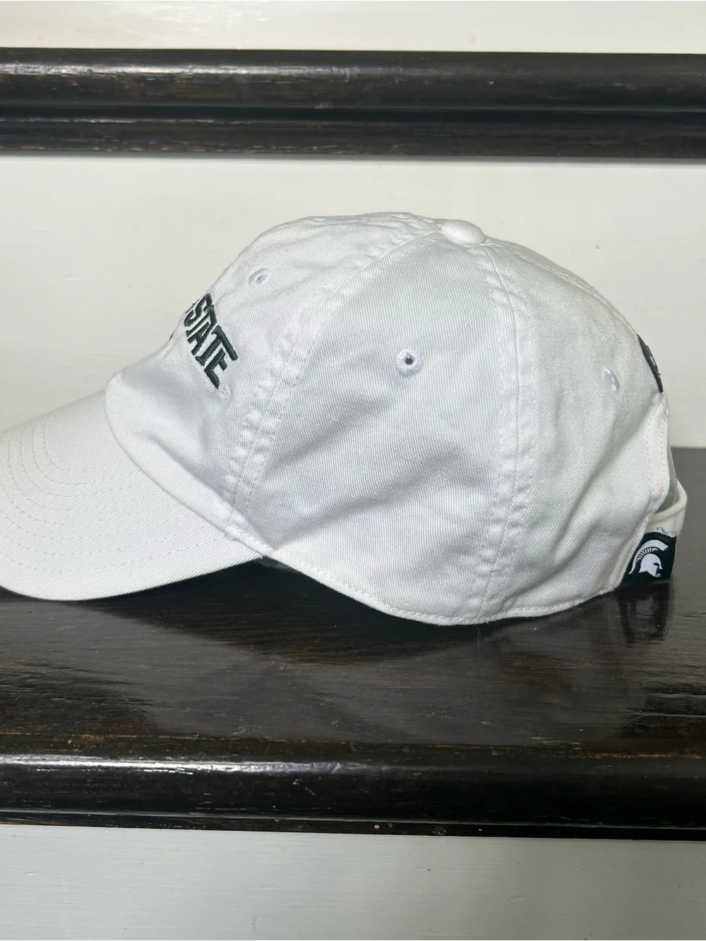 Nike Michigan State Spartans White Cap Hat Size S/M Nike On Field white green